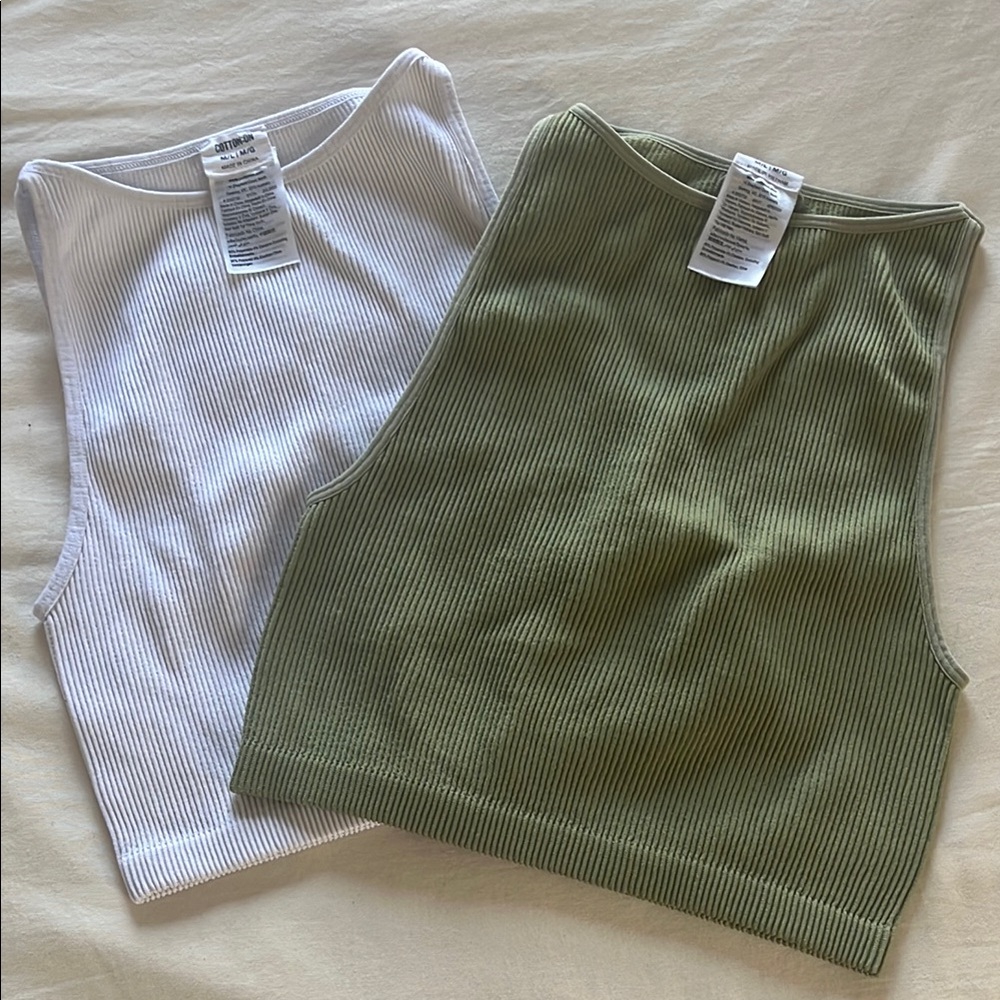 Cotton On Cropped Tanks (Set of 2)